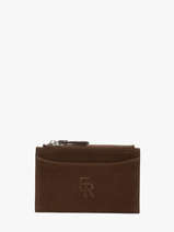 Kaarthouder Leder Etrier Bruin cavalier nubuck ECAN094M